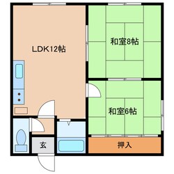 平和ハイツの物件間取画像